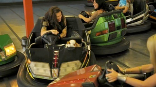 Pretty Girls In Bumper Cars!